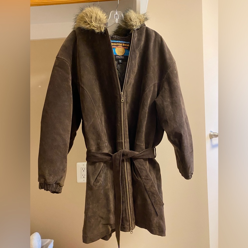 Leather coat by Wilson adventure bound collection. NWOT